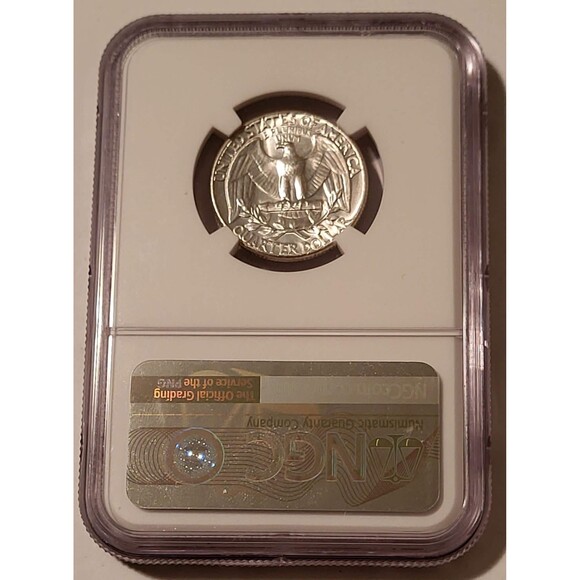 1964 Washington Quarter Type B Reverse Variety FS-901 MS63 NGC - Picture 2 of 4